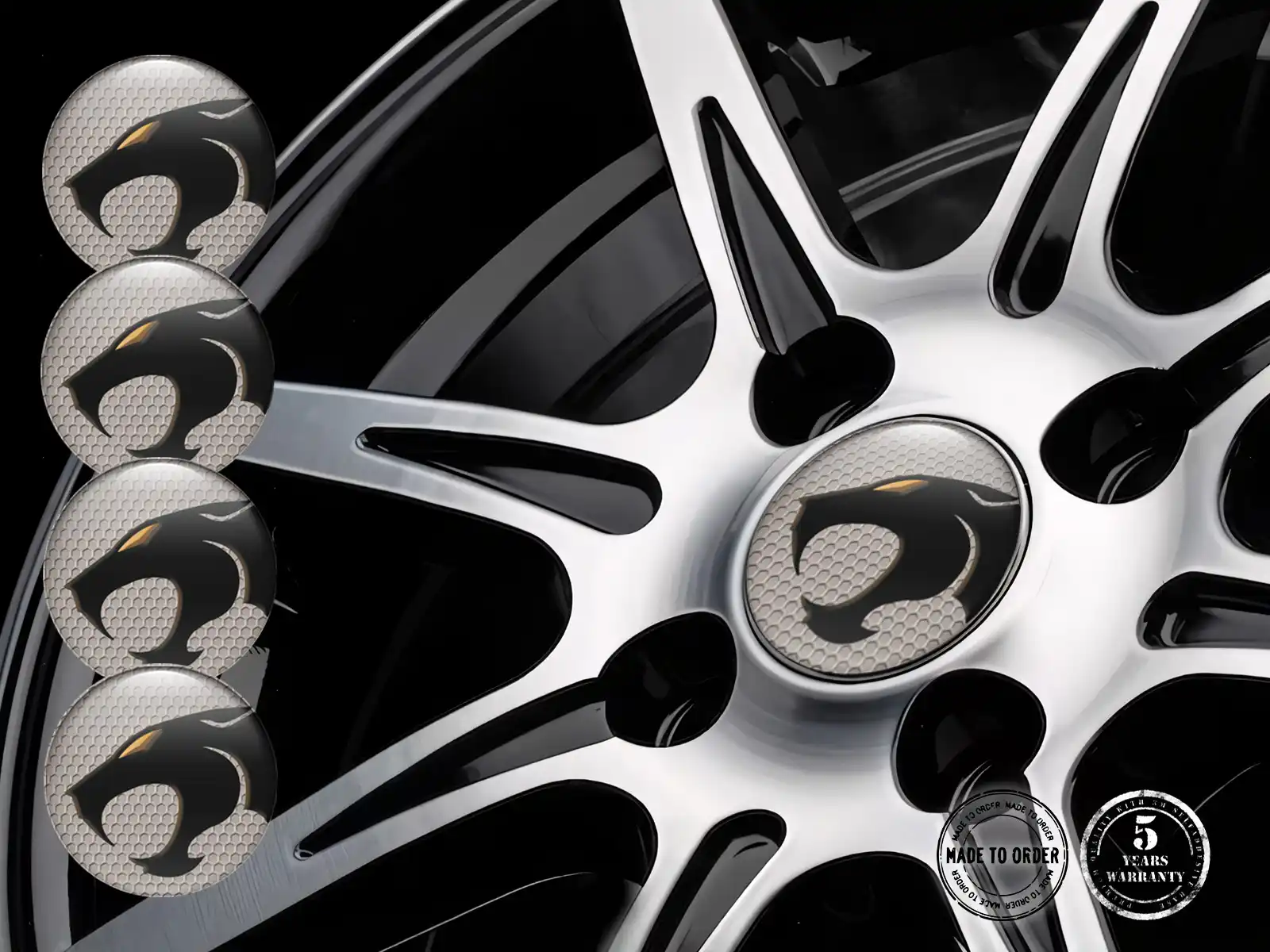 Resin Domed Stickers Style Stylish Wheel Logos